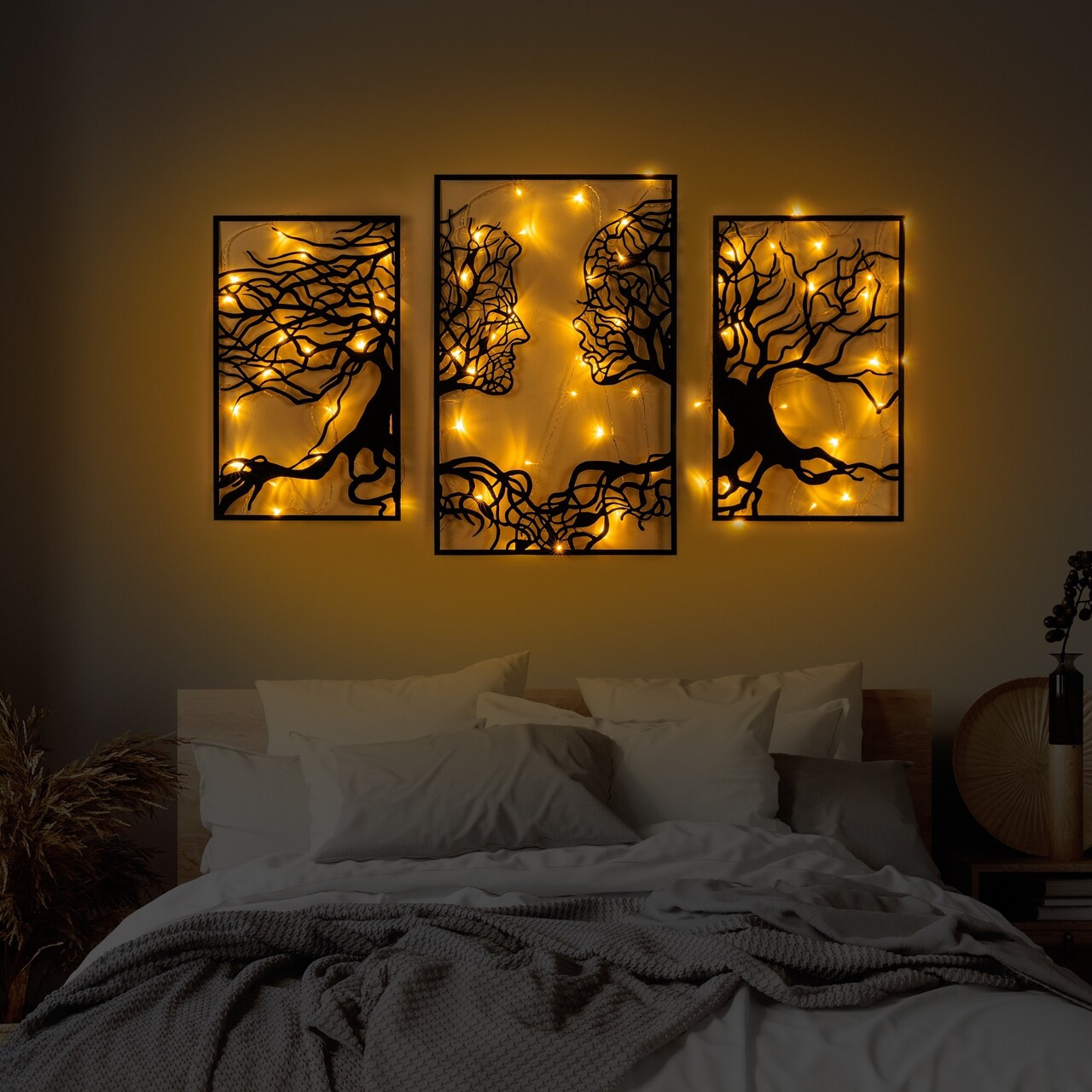 Decoratiune de perete, Tree Person 499, Dimensiuni: 71 x 116 cm, Negru - view 4