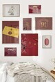 Tablou decorativ, Çgs-052-Wooden-Byk, LEMN SOLID, Față: 100% PVC STICLĂ, Multicolor