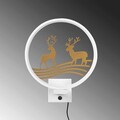 Aplica de perete, Shadow, 526SHD1160, Metal, Alb/Auriu