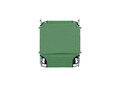 Sezlong cu parasolar Heinner, 186x55x24 cm, otel/textil, verde