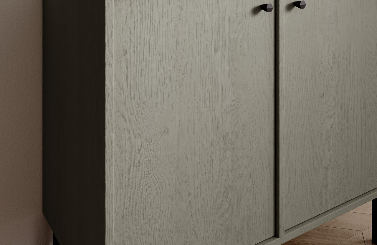 Comoda ADRK, Tili 2D, 83.6x40.8x73.9 cm, PAL laminat, verde eucalipt — imaginea 5
