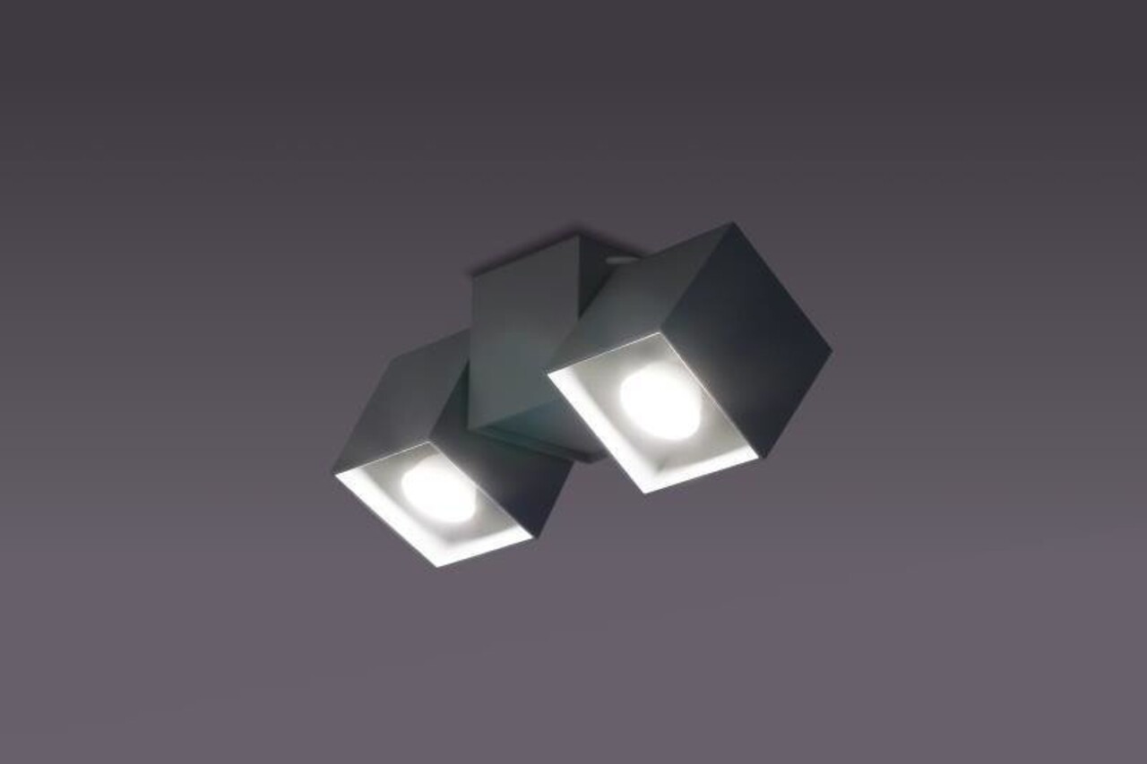 Lampa De Tavan Lampex, Kraft 2B Black, GU10, 40W