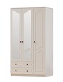 Dulap pentru haine, Rabi, Rb-105, 105x210x52 cm, Alb mat