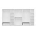 Dulap pentru haine, Hanah Home, Nisa, 360x210x52 cm, Alb