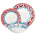 Serviciu de masa 18 piese Madison Vietri, Tognana, portelan, multicolor