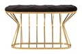 Bancheta Zig, Mauro Ferretti, 91x38x52 cm, fier, negru