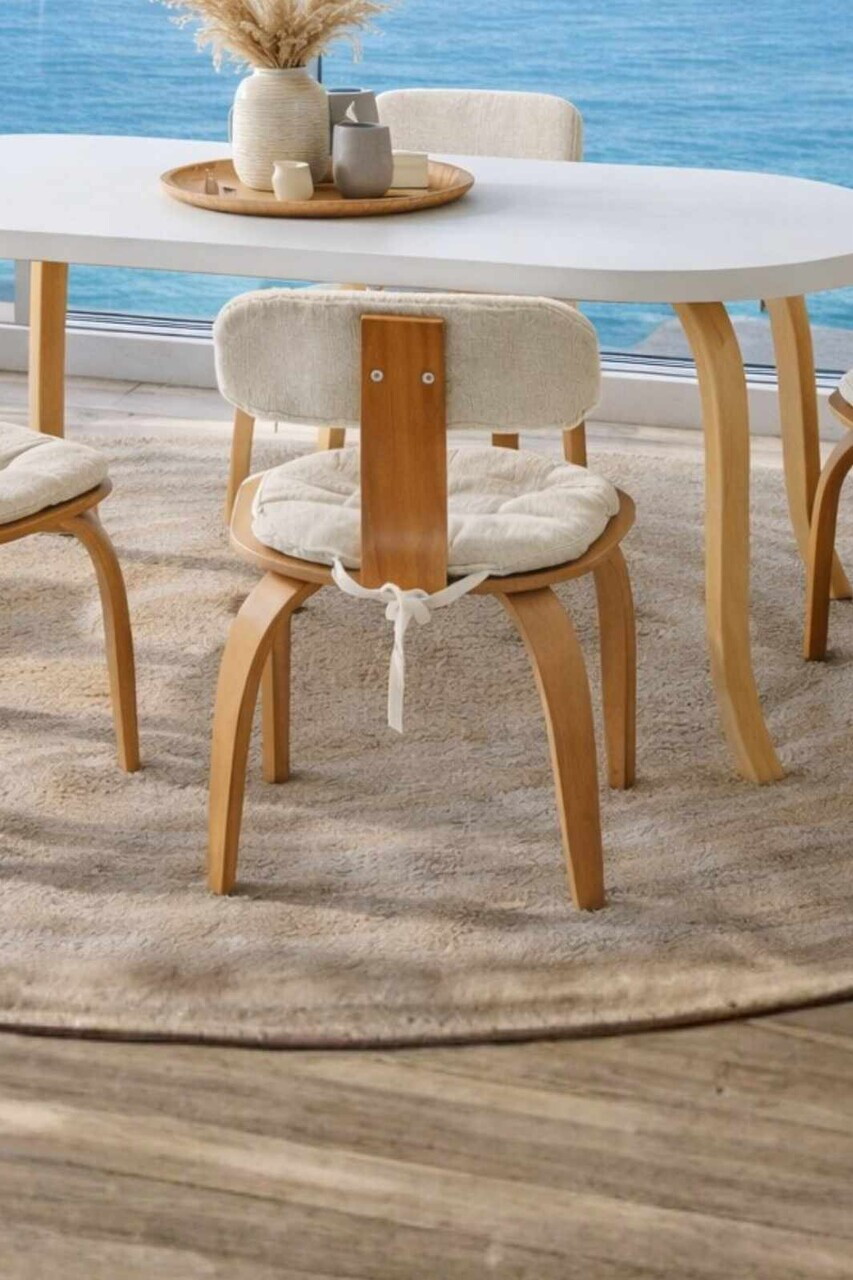 Scaun, Hanah Home, London, 44x79x43 cm, Lemn de fag, Natural - view 2