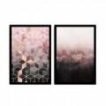 Set 2 tablouri decorative, Alpha Wall, Forest, 36x51 cm