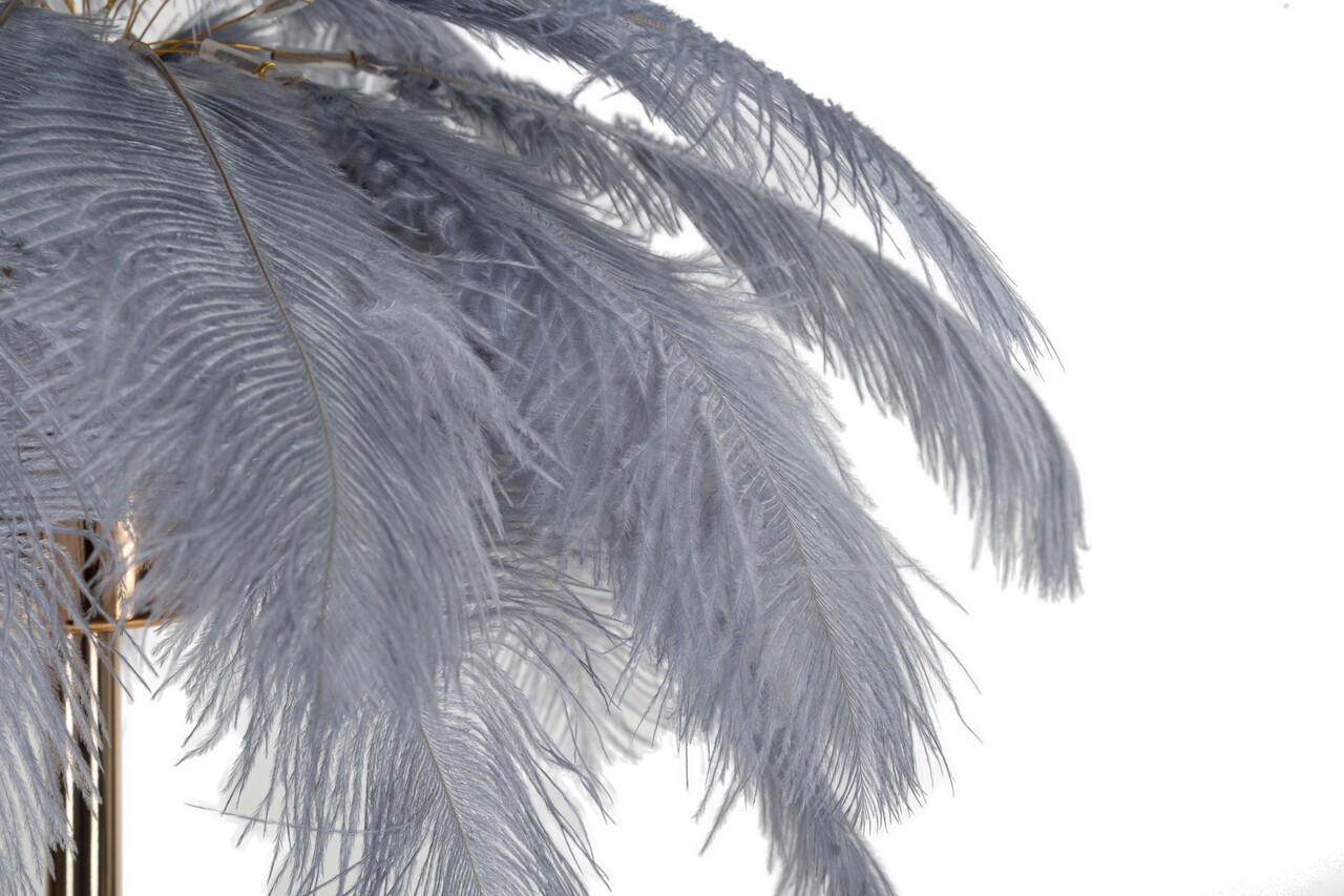 Lampa de masa Palm, Mauro Ferretti, 2 x E14, 40W, 40x55 cm, fier, auriu/gri