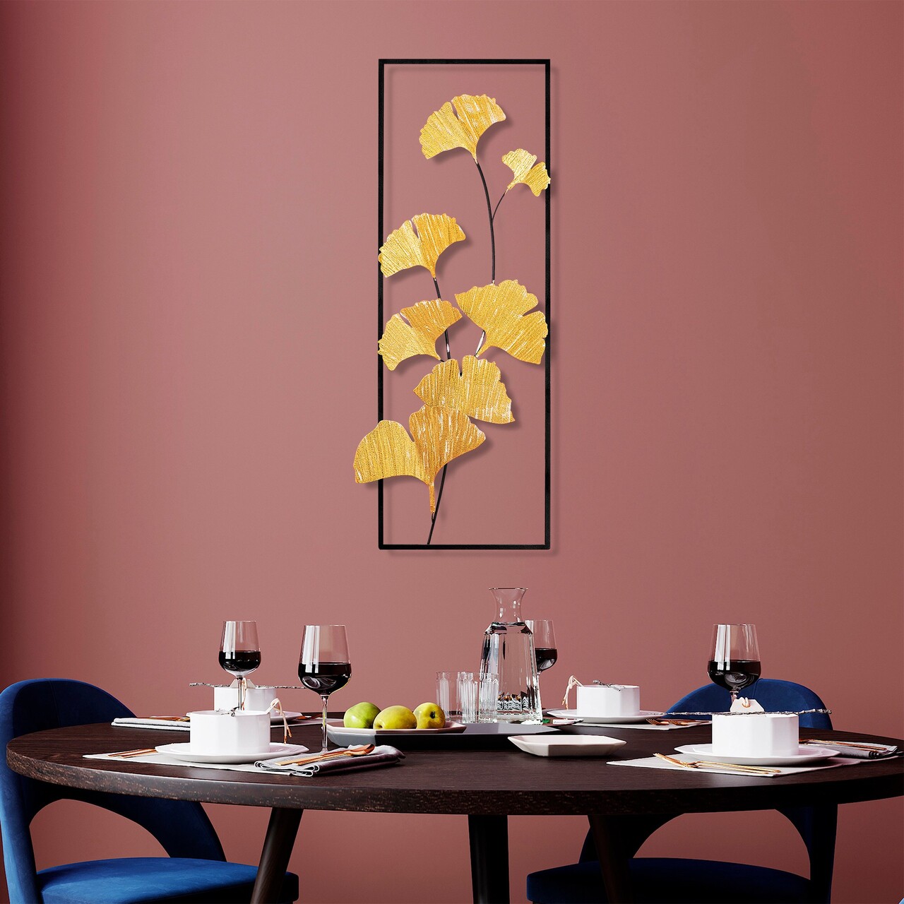 Decoratiune de perete, Raspberry 2, Dimensiuni: 32 x 90 x 4 cm, Multicolor - view 3
