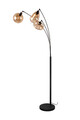 Lampadar Lumina, TRIO, 31x71x200 cm, 10W, 3x E14, metal, negru mat