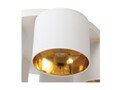 Plafoniera ELTAP, Vespillo, 58x18 cm, 5xE27, 15W, otel/PVC, alb/auriu