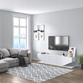 Comoda TV Diamond, Minima, 180x30x40 cm, alb