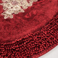 Set covoraș de baie (3 bucăți), Alanur Home, ALN_E4_782, Poliester, Rosu claret