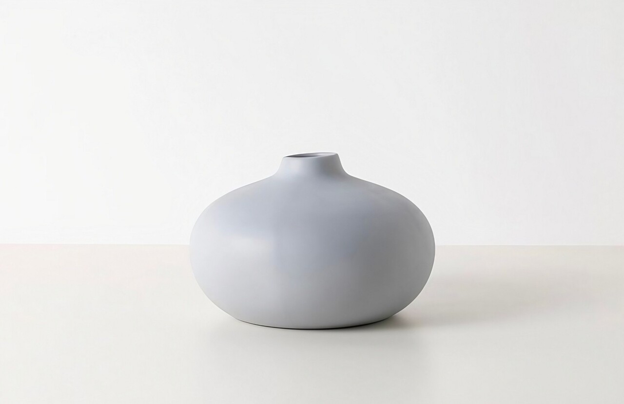 Vaza, CY0190, Ceramica, Gri deschis