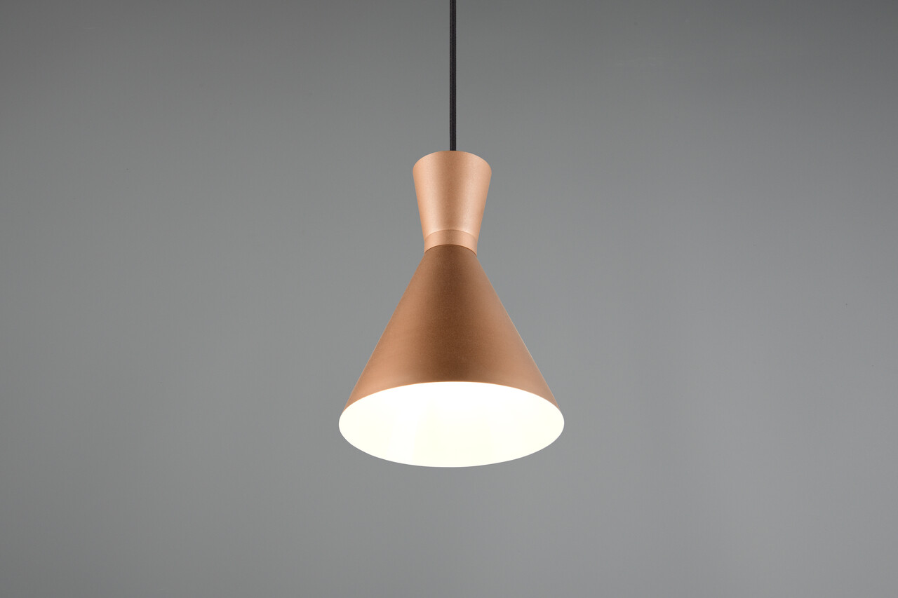 Lustra Enzo, RL, 20x150 cm, 28W, 1x E27, metal, maro - view 4
