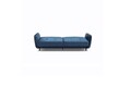 Canapea extensibila 3 locuri ELTAP, SO-BEL-79MO, Bellis, 220x90x83 cm, lemn/poliester, albastru inchis