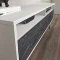 Comoda TV, Zena Home, Flay, Alb/Negru