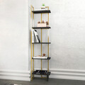 Corp biblioteca, Retricy, Alice, 45.2x21.6x180 cm, PAL, Negru
