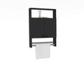 Dulap de baie, Puqa Design, Ela, 60x87x15 cm, PAL, Antracit