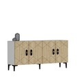 Consola, Olivia, Cross KB150, Stejar alb / safir