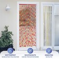 Perdea decorativa pentru usa Indian Summer, Maximex, 90x1x190 cm, poliester/polipropilena, portocaliu/rosu