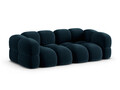 Canapea 4 locuri, Loretto, Cosmopolitan Design, 250x100x68 cm, catifea, albastru petrol inchis