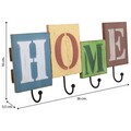 Cuier Home Multicolor, Creaciones Meng. 36x3.5x16cm, lemn de brad