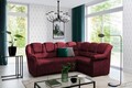 Coltar extensibil dreapta 3 locuri ELTAP, LII-090, Lord II, 243x195x112 cm, lemn/poliester, rosu inchis