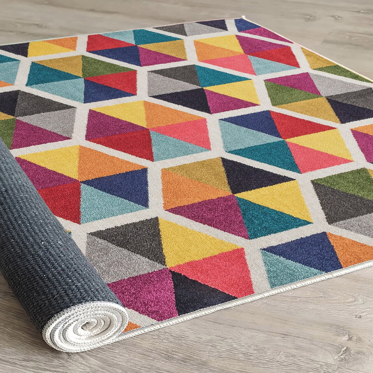 Covor, Woopamuk287, 80x120 cm, Bumbac/Poliester, Multicolor - view 4