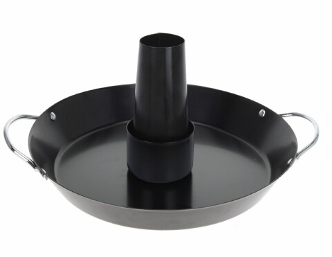 Suport barbeque, 30.5 x 25 x 3.8 cm, metal, negru