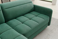 Coltar extensibil stanga 3 locuri ELTAP, LT-35LU, Barea, 208x160x100 cm, lemn/poliester, verde inchis