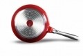 Tigaie Home Chef, Heinner, 24 x 4.5 cm, aluminiu turnat, negru/rosu