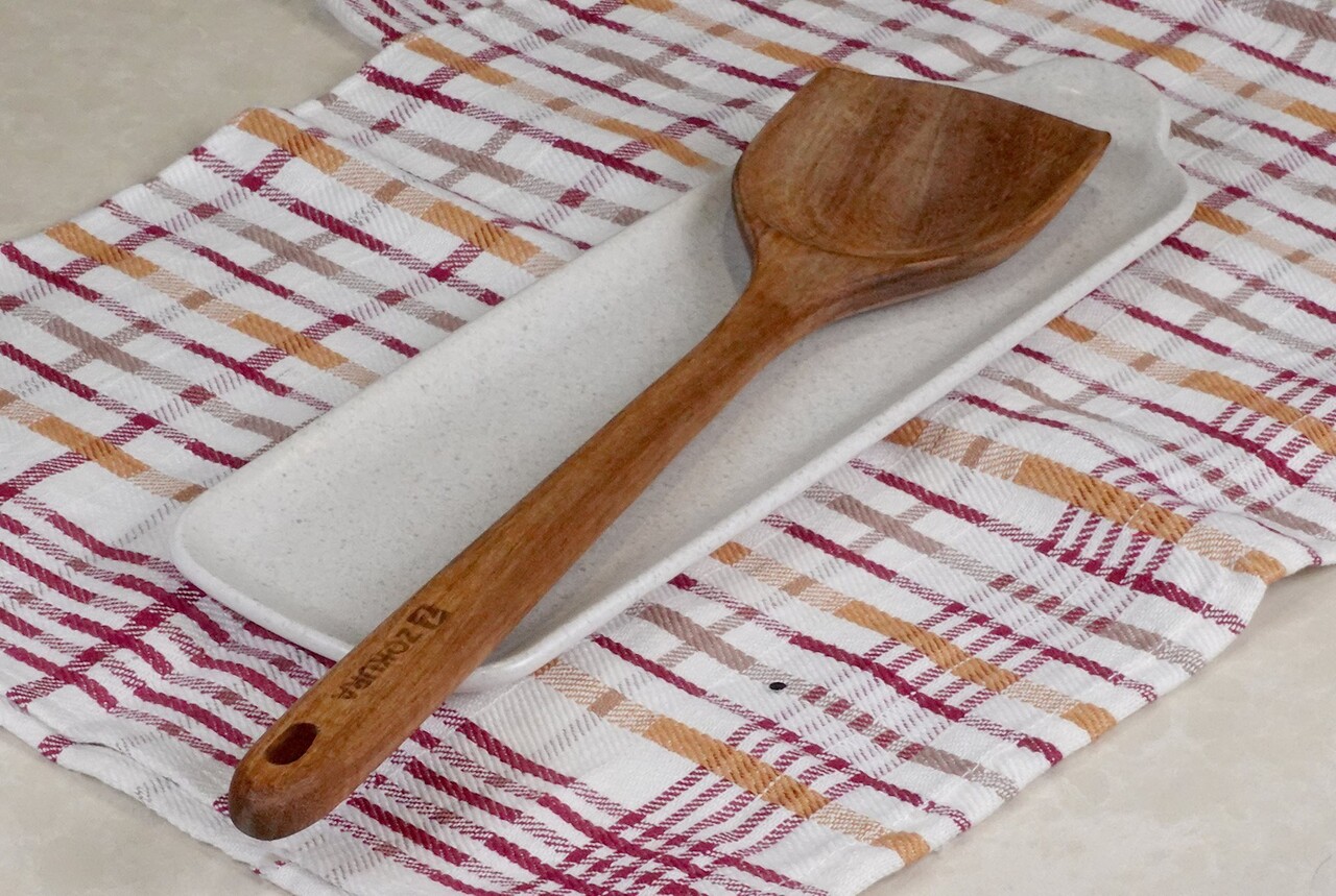 Spatula wok, lemn de acacia, 35 cm - Zokura - imagine 3