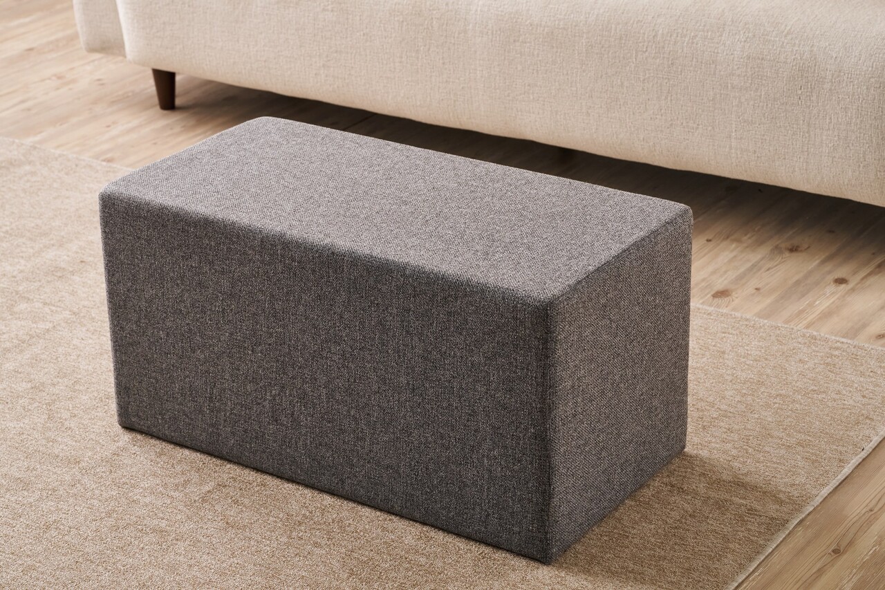 Taburet, Atelier del Sofa, 825BLC5128, Lemn, Antracit - view 2