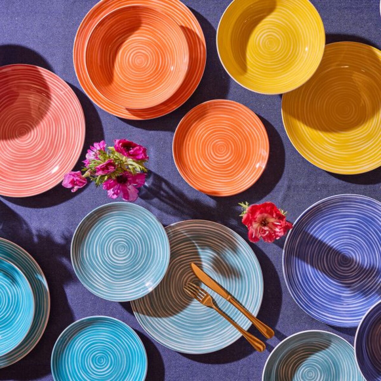 Tognana Madison Service De Vaisselle 18 Pièces Pour 6 Personnes - Porcelaine Multicolore