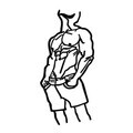 Decoratiune de perete, Cool Masculine Man, Dimensiune: 33 x 70 cm, Negru