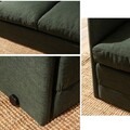 Canapea extensibilă cu 2 locuri, Futon, 859FTN2876, Metal , Verde