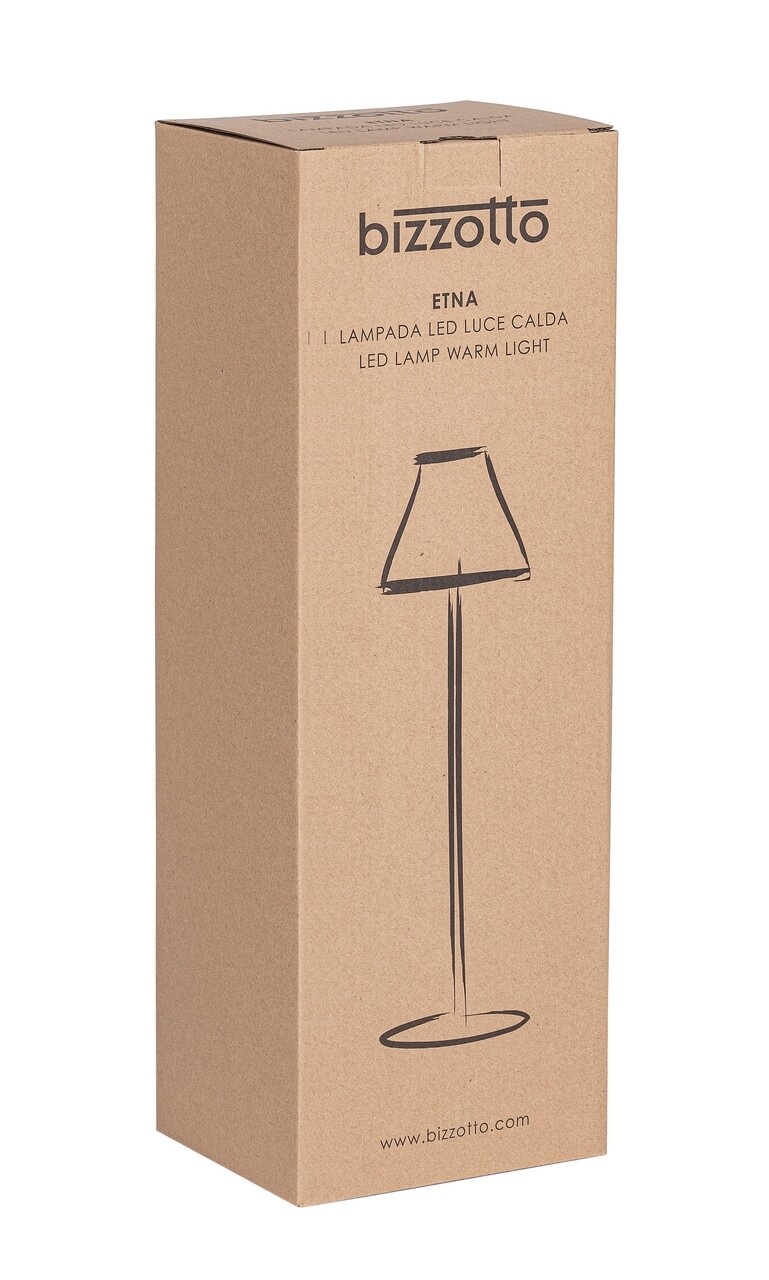 Lampa LED de exterior Etna, Bizzotto, 12x38 cm, otel, alb