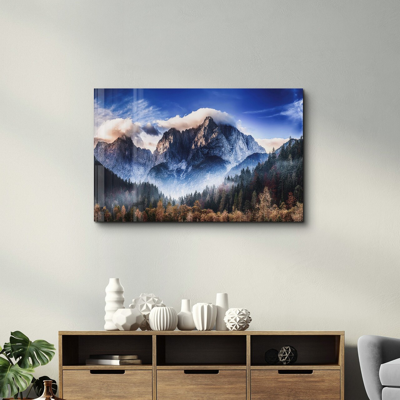 Tablou decorativ, SPR-1495, Dimensiune: 35 x 55 cm, Multicolor - view 2