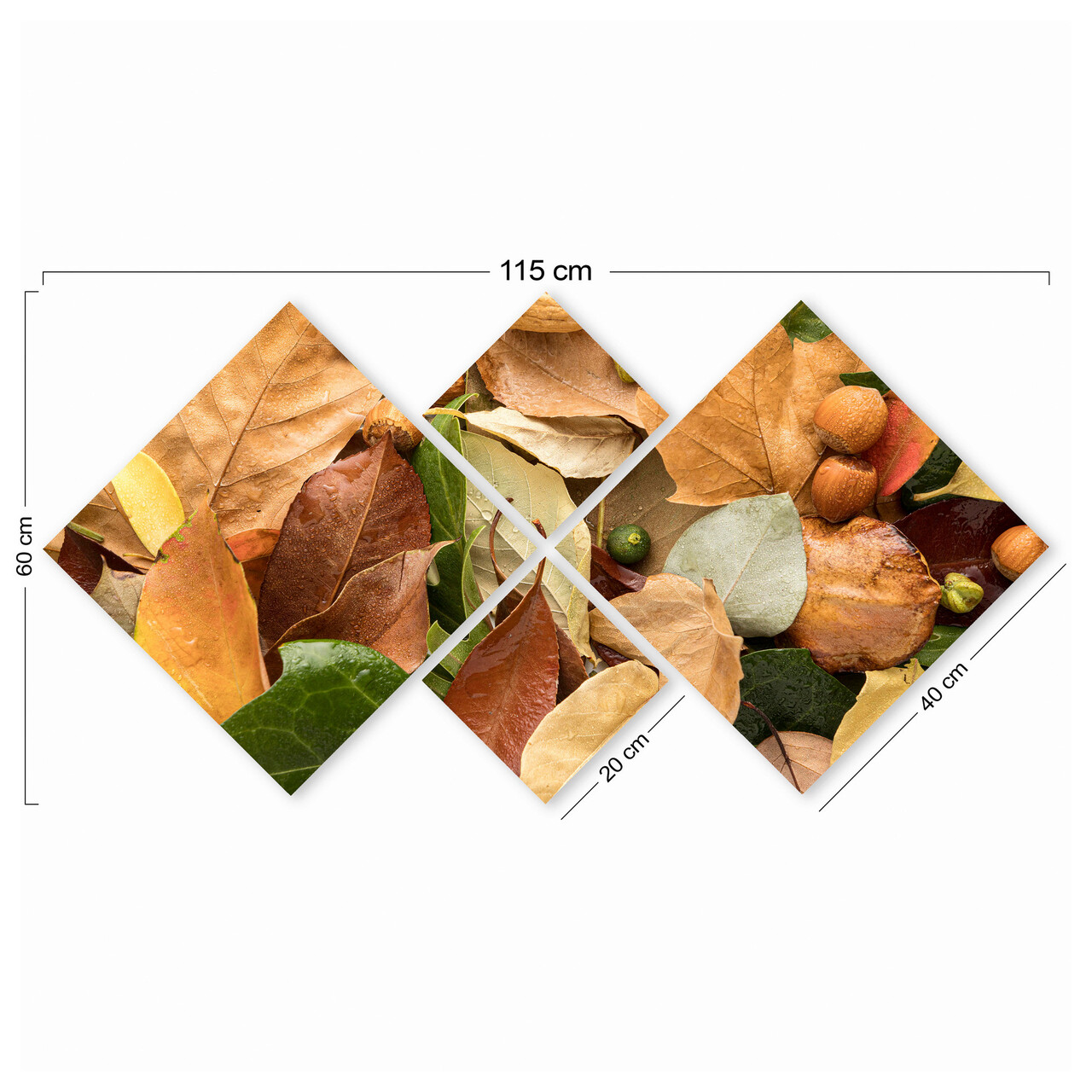 Set 4 tablouri decorative, 4MDF11484562, MDF, Imprimat UV, Multicolor - 2 | YEO