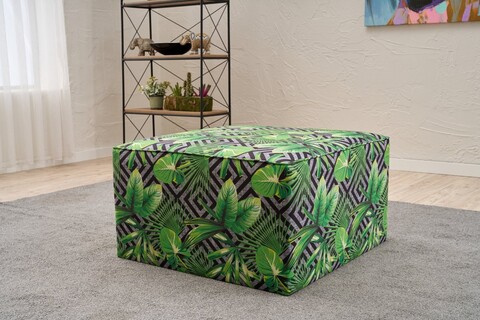 Taburet, Atelier del Sofa, 825BLC5195, Lemn, Verde