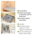 Folie antiderapanta pentru sertar/dulap Design, Wenko, 50x150 cm, plastic, gri