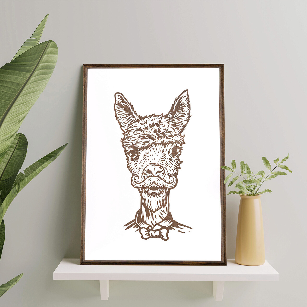 Tablou decorativ TD098 Lemn Desenat manual Natural