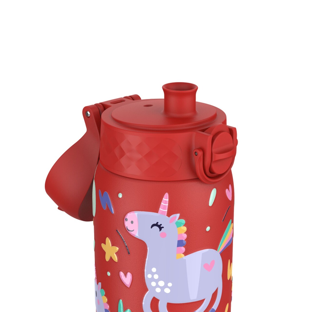 Sticla apa pentru copii, inox, 400ml, Red, Unicorns - Ion8 - view 2