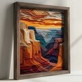 Tablou decorativ, DOS068-70, MDF, Lemn masiv, Multicolor