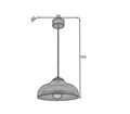 Lustra ELTAP, Desolo, 40x130 cm, 1xE27, 15W, otel, negru