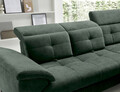 Coltar extensibil dreapta 5 locuri ELTAP, RT-35RAQ, Inferne, 297x210x107 cm, lemn/poliester, verde inchis