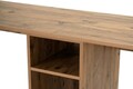 Birou, Nordure, Twin Study Desk, 240x74x60 cm, Pin Atlantic / Negru