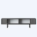 Comoda TV, Bexley, Chrome Line, Antracit / Negru